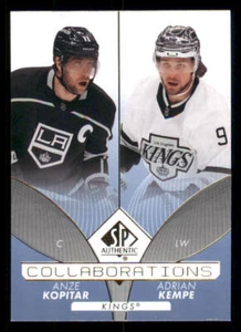 2022-23 SP Authentic Collaborations Blue #C19 Anze Kopitar/Adrian Kempe - Picture 1 of 2