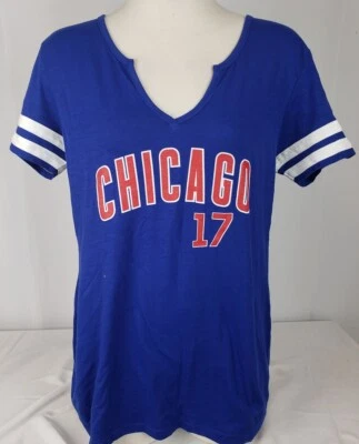 Nuevo Para Mujer MLB Chicago Cubs Kris Bryant Manga Corta - M Foto 1 de 2