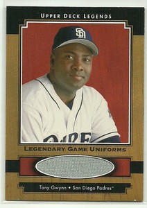 2001 Upper Deck Legends LEGENDARY GAME UNIFORMS Tony Gwynn Padres GW PANTS HOFer