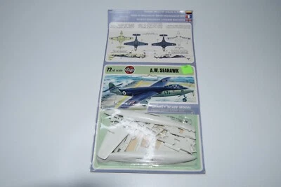 B28 1:72 AIRFIX KIT PLANE A.W. SEAHAWK MIB MIC SCHEDA LUNGA SIGILLATA - Immagine 1 di 3