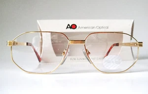 American Optical 59-16 140 Spring 20KGP AO 9326 Gold plaited Frames Mens Vintage - Picture 1 of 18