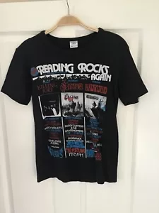 Rare Reading Festival T-shirt from 1986 front and back graphic womens size small - Picture 1 of 10