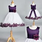 NEUVE robe pétales de rose TOUTES TAILLES fleur fille récital de Pâques anniversaire mariage #022