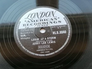 JERRY LEE LEWIS 1958 UK 78 LOVIN' UP A STORM BIG BLOW BABY LONDON HLS.8840 - Picture 1 of 4