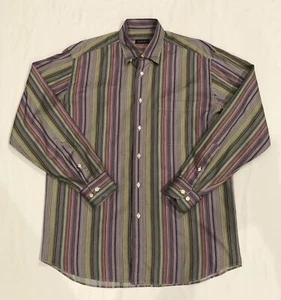 St. Croix Italy Langarm Button Down Herren Medium Stripe Baumwolle Hemd (70) - Bild 1 von 7