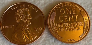 Abe Lincoln Wheat Penny 1 Oz Copper Round One Cent USA 1909 - Picture 1 of 1
