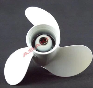 Hélice fueraborda Yamaha 9.9/15/20PS 15MLHY 683-45943-00 EL 3X9 1/4X10 1/2 - Imagen 1 de 3