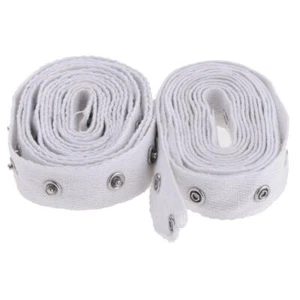 2yards White Sewing Snap Tape Metal Buttons Zipper Fastener Replacement 20mm - Picture 1 of 9