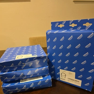 Lote de 4, Manguera Grohe LadyLux 15mm x 1/2 x 1500 Pulgadas Cromo 46092000 TOTALMENTE NUEVA Foto 1 de 2