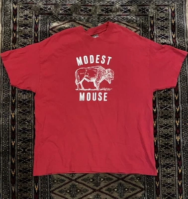 Vintage Modest Mouse OG Red Bitter Buffalo 90’s Up Records Beefy-T Size XL - Image 1 of 2