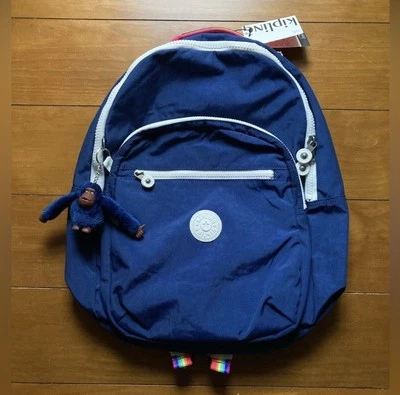 Nueva mochila Kipling Seoul Go grande 15" nueva con etiquetas en azul almirante/arris Foto 1 de 4