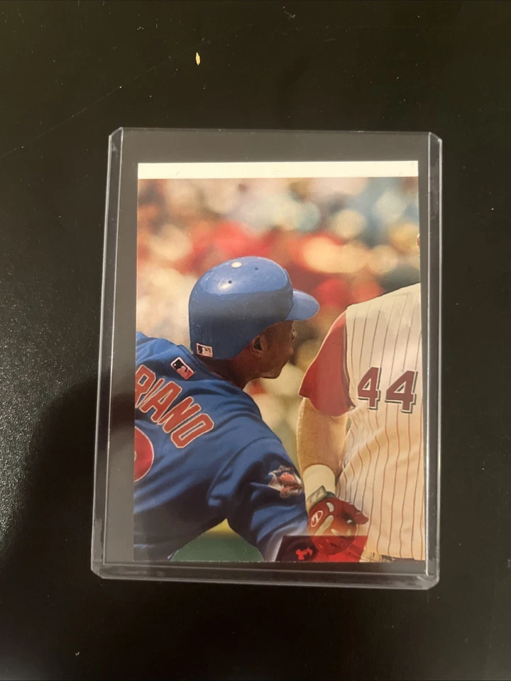 Juego de rompecabezas Topps Alfonso Soriano/Ichiro 2007 error de impresión, día de apertura Foto 1 de 2