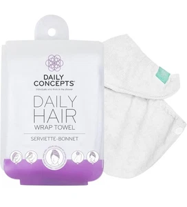DAILY CONCEPTS Daily Hair Towel Wrap Reduces Frizz and Drying Time New - Picture 1 of 3
