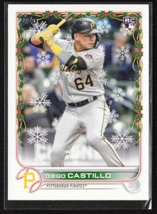 2022 Topps Holiday Diego Castillo #HW192 Rookie Pittsburgh Pirates - Picture 1 of 2
