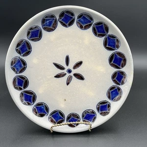 Hand Made Decorative Salt Glazed Wall Hanging Pottery Plate  10.5” - Picture 1 of 14