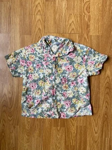 Vintage 80s-90s Lightly Worn Baby Guess Floral Pattern Shirt Sz 5Y Made in Usa - Picture 1 of 11