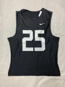 Nike Stock Vapor Football Top Men's L Black HF7183 Sleeveless Jersey Shirt Tank - Picture 1 of 3