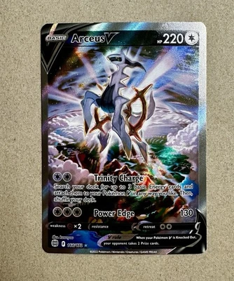 Pokémon TCG Arceus V Alternate Full Art Ultra Rare 166/172 SWSH - Image 1 of 4