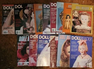 Doll Reader Magazine Lot of 15 Issues 1979-1996 - Picture 1 of 1