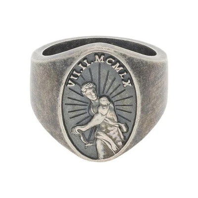 Ring 925/000 Sterling Silber geschwärzt getragen 25321807 58 - Bild 1 von 3