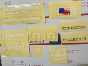 Old School Mongoose - Expert White- Decal set - Picture 1 of 3