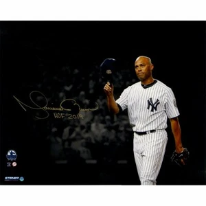 MARIANO RIVERA Autographed "HOF 2019" 'Tip Cap' 16" x 20" Photograph STEINER - Picture 1 of 2