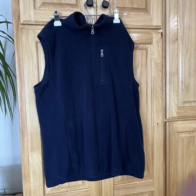 Croft & Barrow Men’s Dark Blue Vest Size Large Full Zip Excellent Condition SOFT - Image 1 of 4