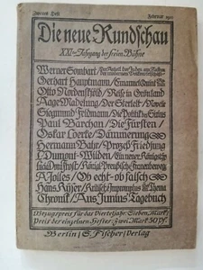 Die neue Rundschau - 1910 zweites Heft - Bild 1 von 3