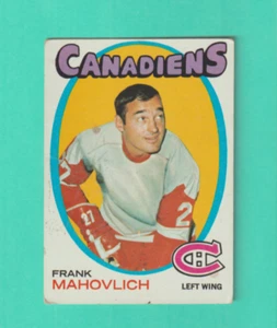 Topps Montreal Canadians 1971 # 105 Frank Mahovlich en muy buen estado+ - Imagen 1 de 2