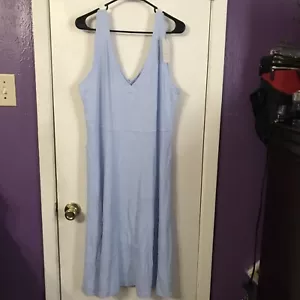 A New Day Light Blue Sleeveless Pullover Summer Sun Dress Size XXL New NWT - Picture 1 of 6