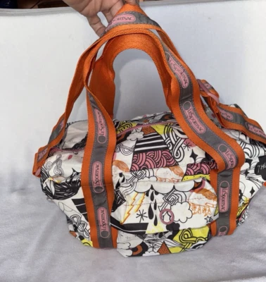 LeSportSac Artist in Residence Bag Crossbody Duffle Tote Y2K Art - Image 1 of 4