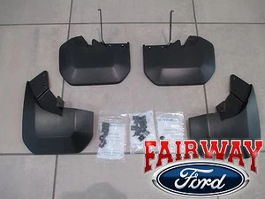 15 thru 25 Transit 150 250 350 OEM Ford Molded Splash Guards Mud Flaps 4-pc SRW - Picture 1 of 10