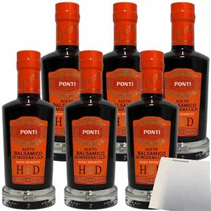 Ponti Aceto Balsamico di Modena IGP Alta Densita HD 6x250ml Flasche + usy Block - Bild 1 von 7
