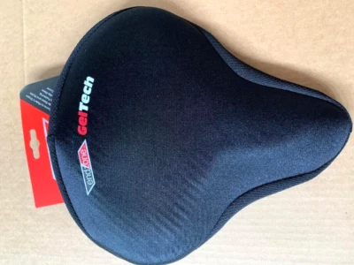 Beach Cruiser Bike Gel Seat Cover 11" X 11" Drawstring Bicycle - Image 1 of 3