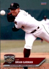 2011 Wisconsin Timber Rattlers Choice #5 Brian Garman - EX Wapakoneta Ohio Card