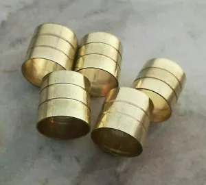 Lote de 5 piezas collares de diseño mixtos de latón macizo para hacer bastones de madera - Imagen 1 de 3