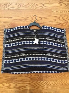 NWT-Anais & I Poncho Zoe, Blue Navajo, Size 8Y, Orig $97 - Picture 1 of 2