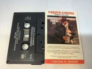 PAQUITO D’RIVERA Audio Cassette Tape MANHATTAN BURN 1987 CBS Records FCT-40583 - Picture 1 of 6