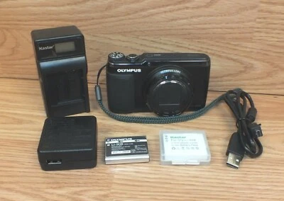 Genuine Olympus Stylus (SH-50) Black Digital Camera With Charger Bundle *READ* - Image 1 of 4