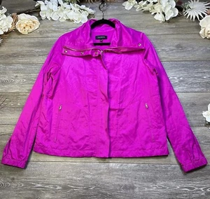 Talbots Jacket Size 10 Full Zip Magenta Pink Great Condition Women Nylon Outdoor - Picture 1 of 16