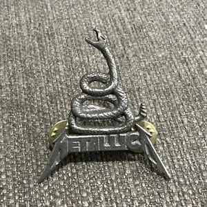 Metallica Snake Coil Pin | 1991 | Don't Tread on Me 91 RARE Vintage - Bild 1 von 6