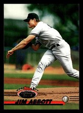 1993 Stadium Club  # 615 Jim Abbott