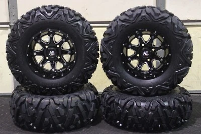 YAMAHA VIKING 700 25" QUADKING ATV TIRE & HL4 WHEEL KIT IRSL8 BIGGHORN - Image 1 of 4