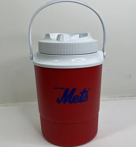 Vintage New York Mets Cooler * Sharp Electronics * Shea Stadium * Rubbermaid Cover