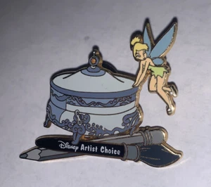Disney Pin Tinker Bell Powder Jewelry Box Artist Choice 2004 Summer Quest - Picture 1 of 1