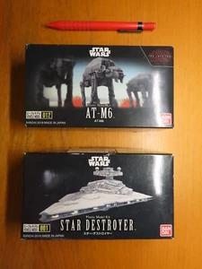 BANDAI VEICLE MODEL STAR WARS 2 kits set D (AT-M6 , STAR DESTROYER) - Picture 1 of 7