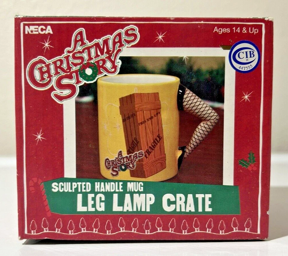 a Christmas Story Leg Handle Coffee Mug Lamp Xmas Movie Sculpted Cup Fragile