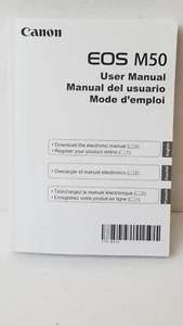 Canon EOS M50 Mirrorless Camera User's Manual Instruction Book - English, SP. FR - Picture 1 of 5