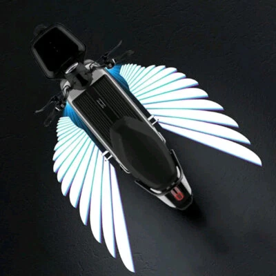 2x Angel Wings Motorcycle Welcome Light LED Underbody Projector Atmosphere Light - Image 1 of 4