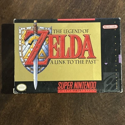The Legend of Zelda: A Link to the Past (Nintendo SNES, 1992) Complete In Box - Image 1 of 4